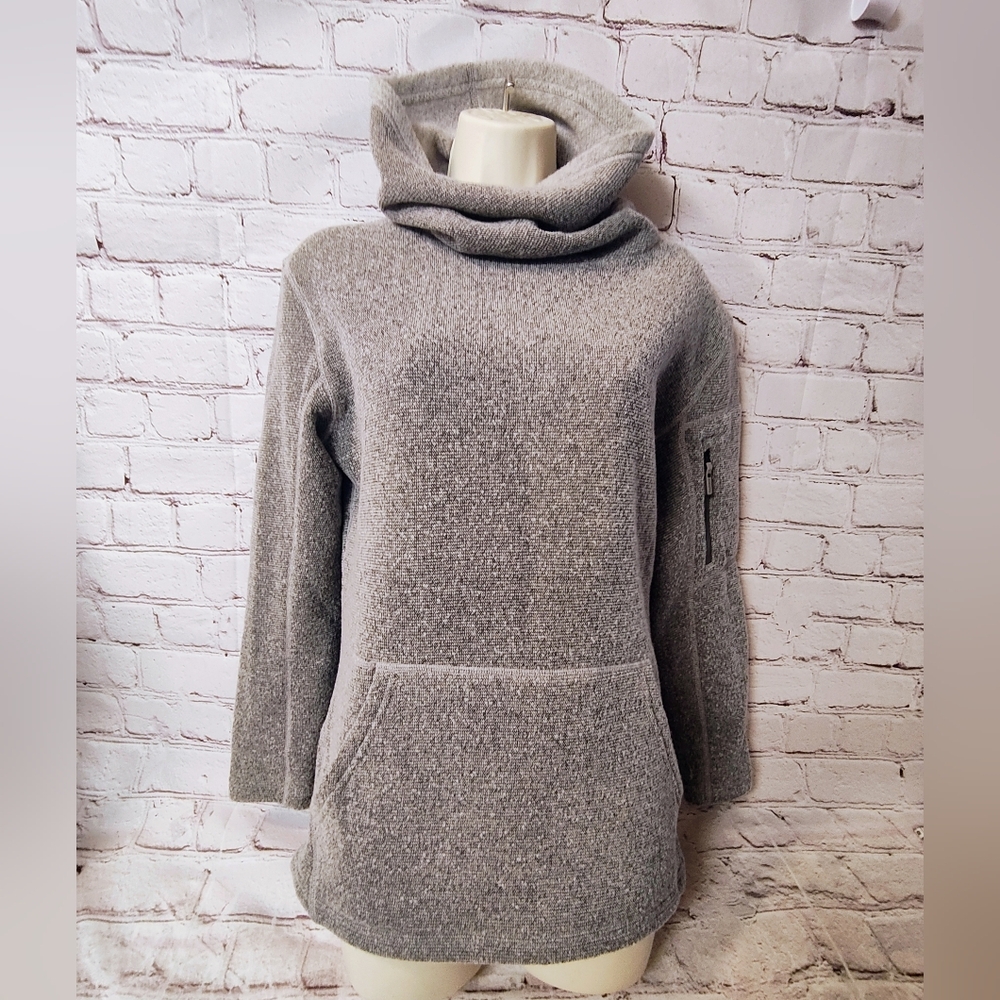 Smartwool Hudson Trail Women's Cowl Neck Pullover Fleece Wool Anorak Pockets Uti
